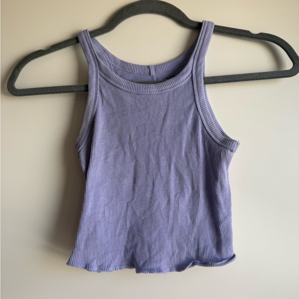 Urban Outfitters Lilac Ribbed Tank Top
